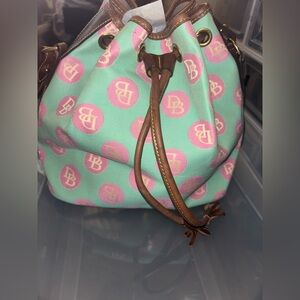 Dooney & Bourke Mint and Pink Shoulder Bag, NWOT